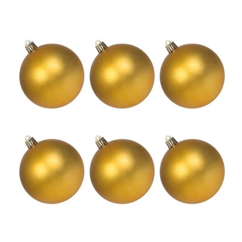 GOLD CHRISTMAS TREE ORNAMENTS SET