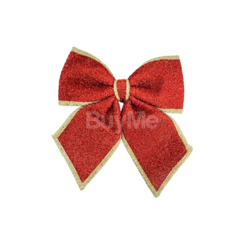 CHRISTMAS RED BOW ORNAMENT
