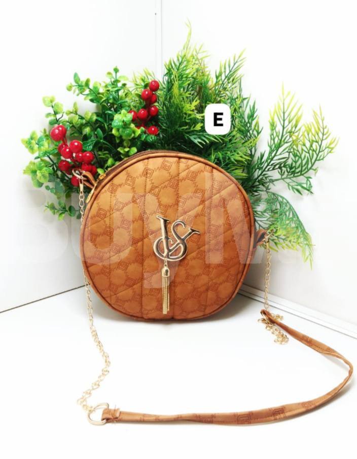 LADIES BROWN SIDE BAG