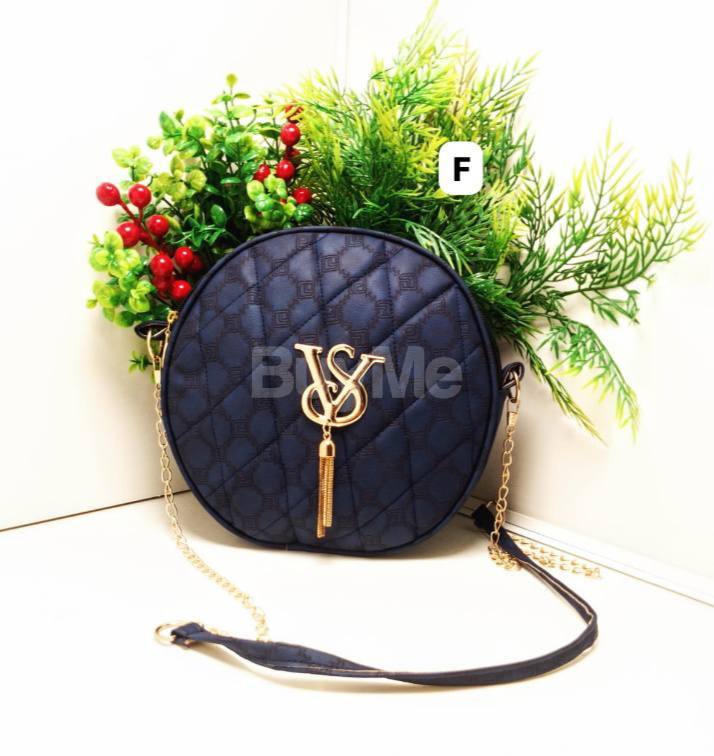 LADIES BLUE SIDE BAG