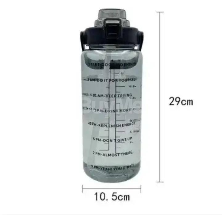 TRANSPARENT BOTTLE - BLACK