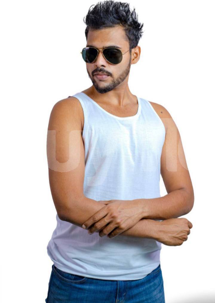 ARM CUT SLEEVELESS - WHITE