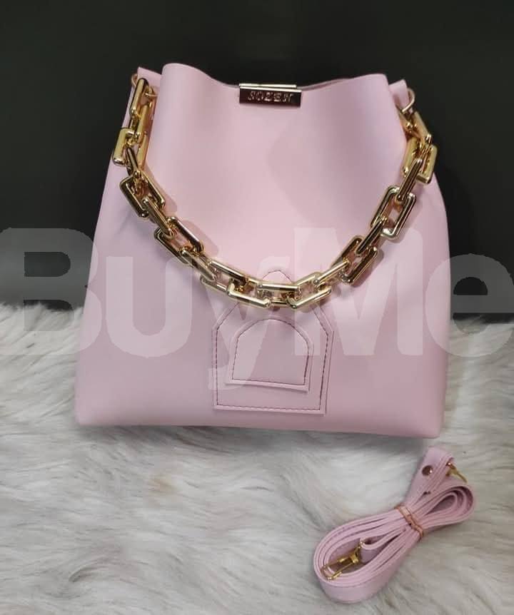 LADIES PINK HANDBAG
