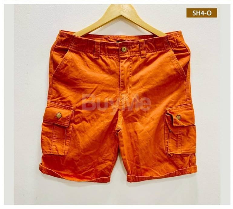 MENS SHORTS WITH POCKET - ORANGE