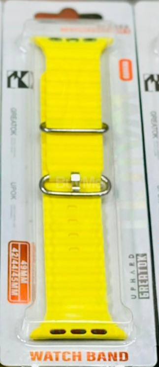 ULTRA SMART WATCH RUBBER STRAP - YELLOW