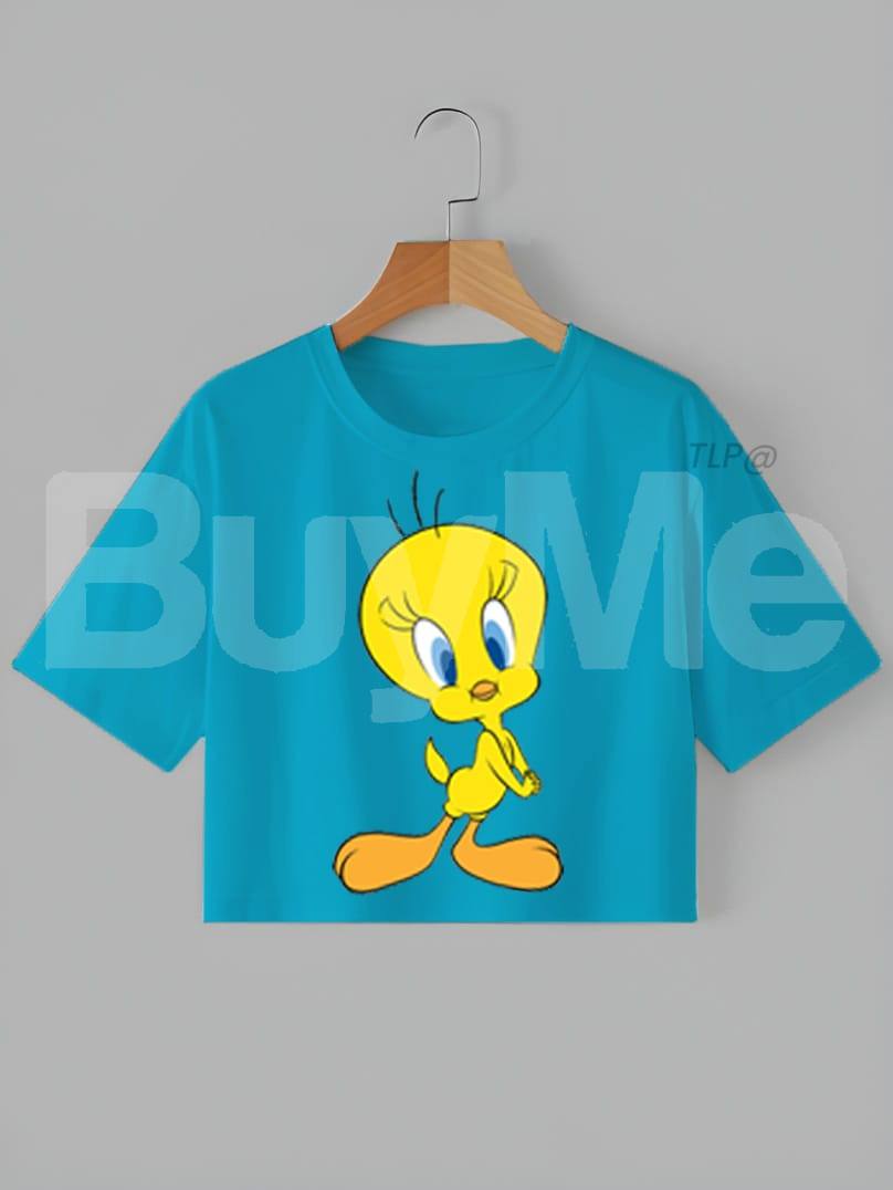 TWEETY CROPTOP - BLUE