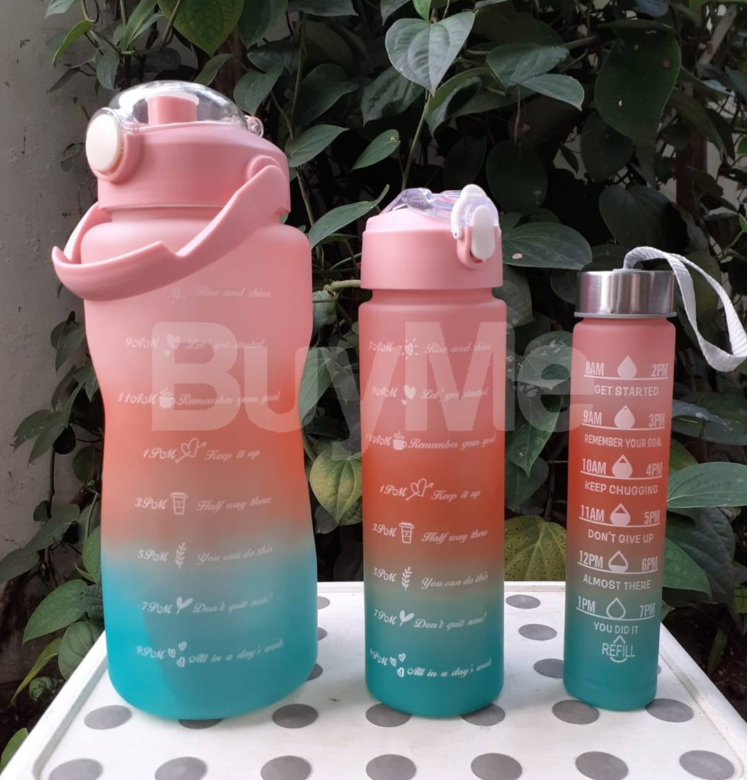 3 IN 1 MOTIVATIONAL WATER BOTTLE