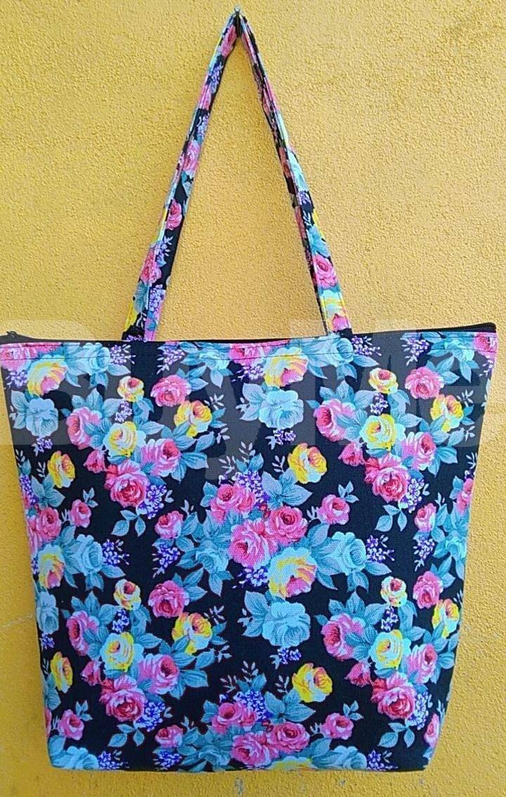 FLOWERS DESIGN HANDBAG