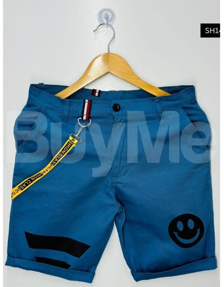 MENS TWILL COTTON SHORT - LIGHT BLUE