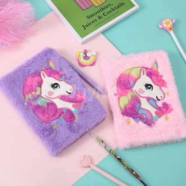 UNICORN PLUSH A5 NOTE BOOK