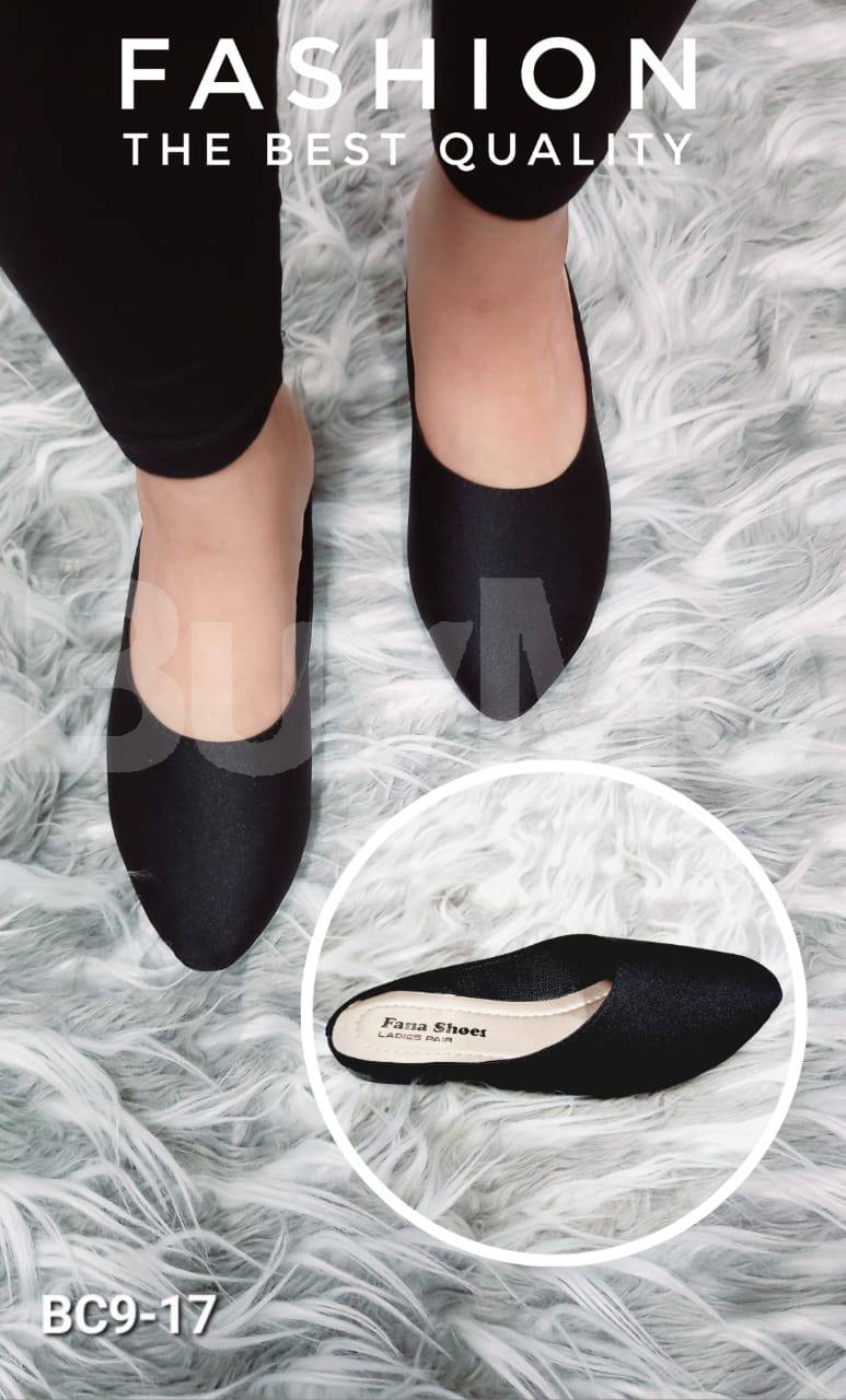 LADIES HALF SHOE - BLACK