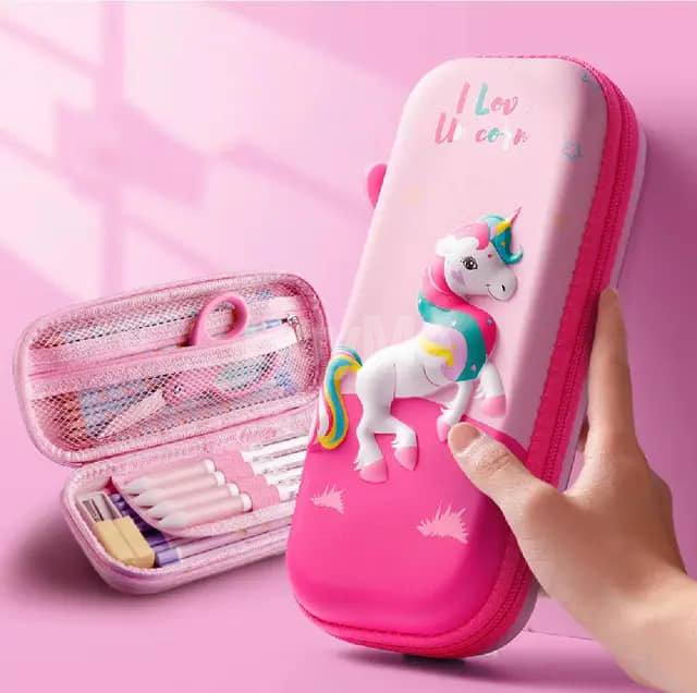 WATERPROOF PENCIL CASE 3D HARD ZIPPER CUTE STATIONERY