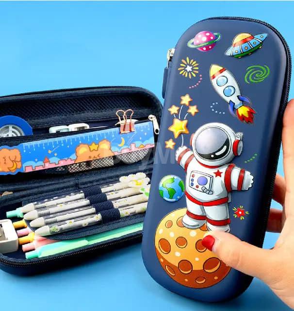 WATERPROOF PENCIL CASE 3D HARD ZIPPER CUTE STATIONERY