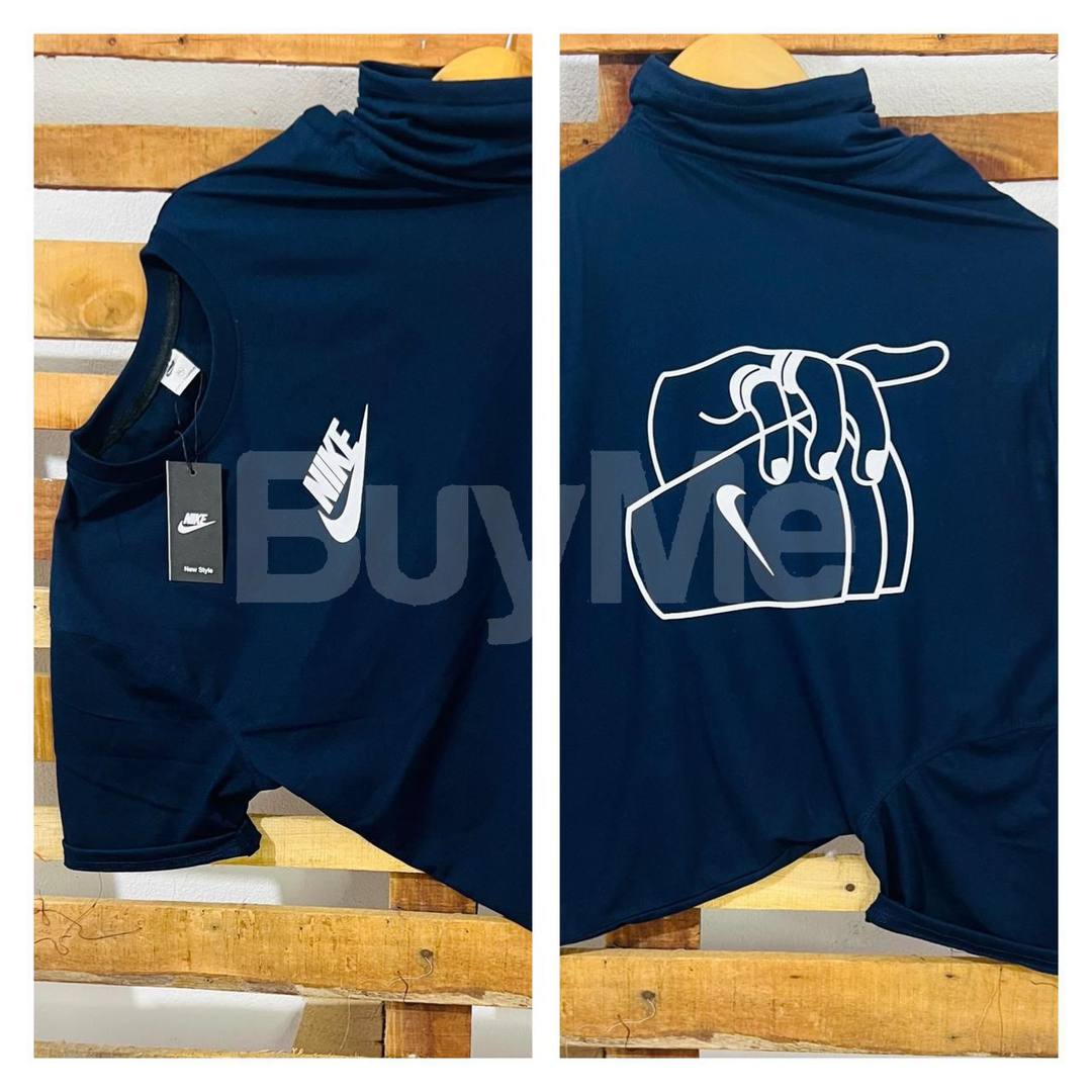 BACK SIDE PRINT T SHIRT FOR SALE - DARK BLUE