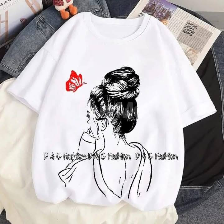 LADIES BAGGY T SHIRT - WHITE