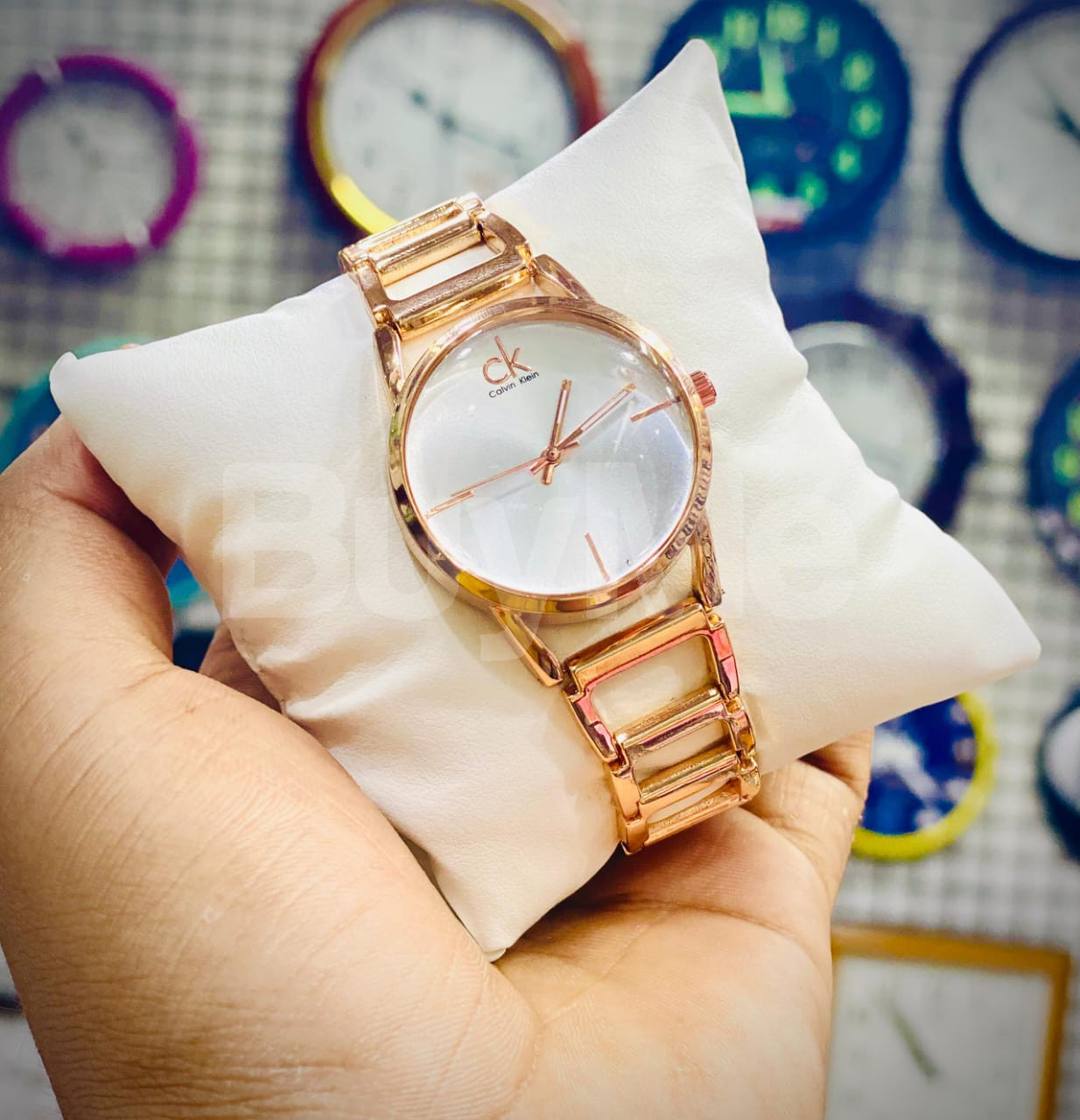CK CALVIN KLEIN STEEL WATCH FOR LADIES - ROSE GOLD
