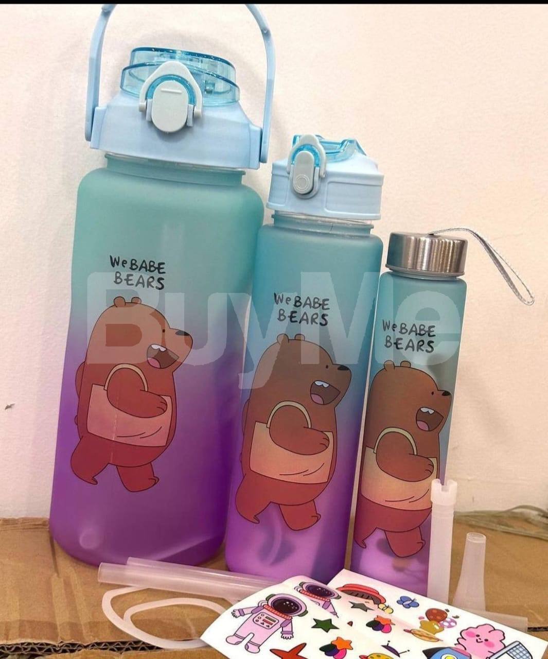 3 IN ONE WATER BOTTLE SET