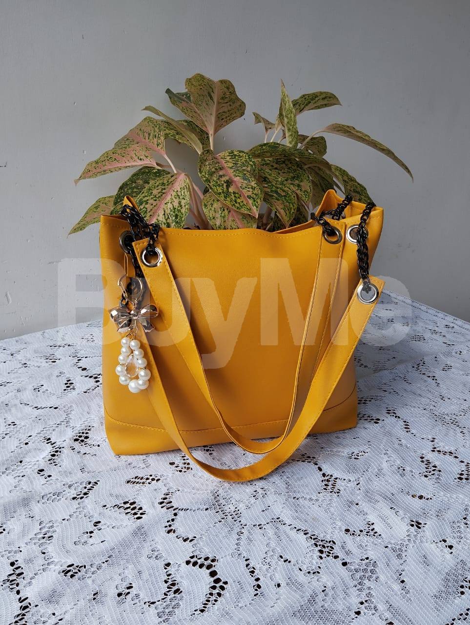 HAND BAG - YELLOW