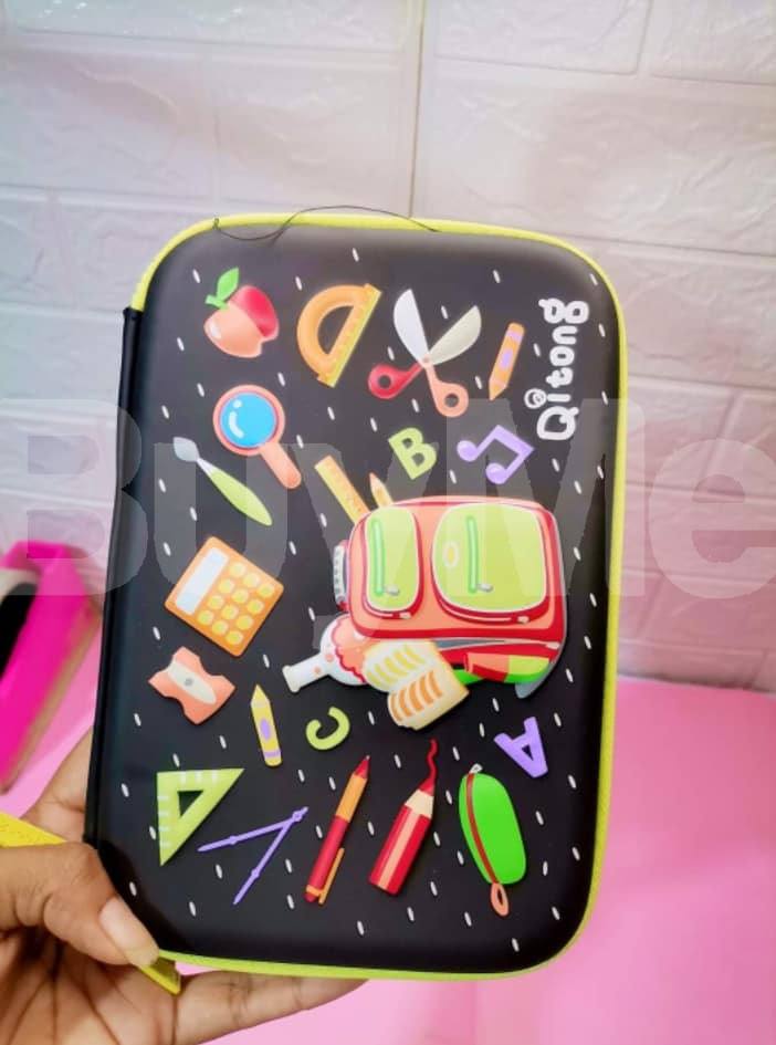 3D PENCIL CASE BLACK COLOUR