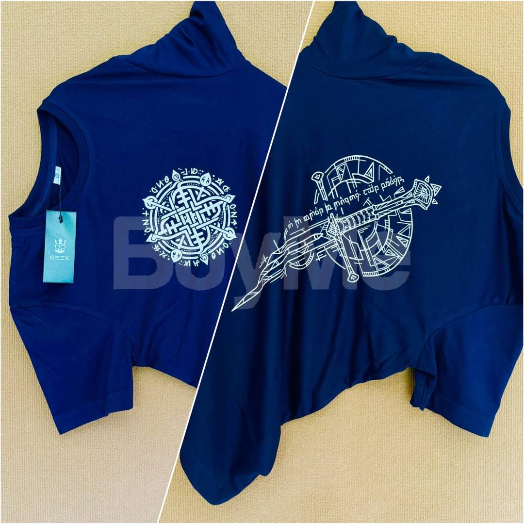 BACK SIDE PRINT T SHIRT GSM180 SINGLE GURSY COTTON - DARK BLUE