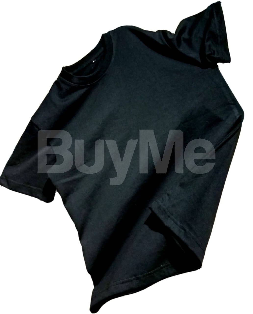 PLAIN COLOR TSHIRT - BLACK