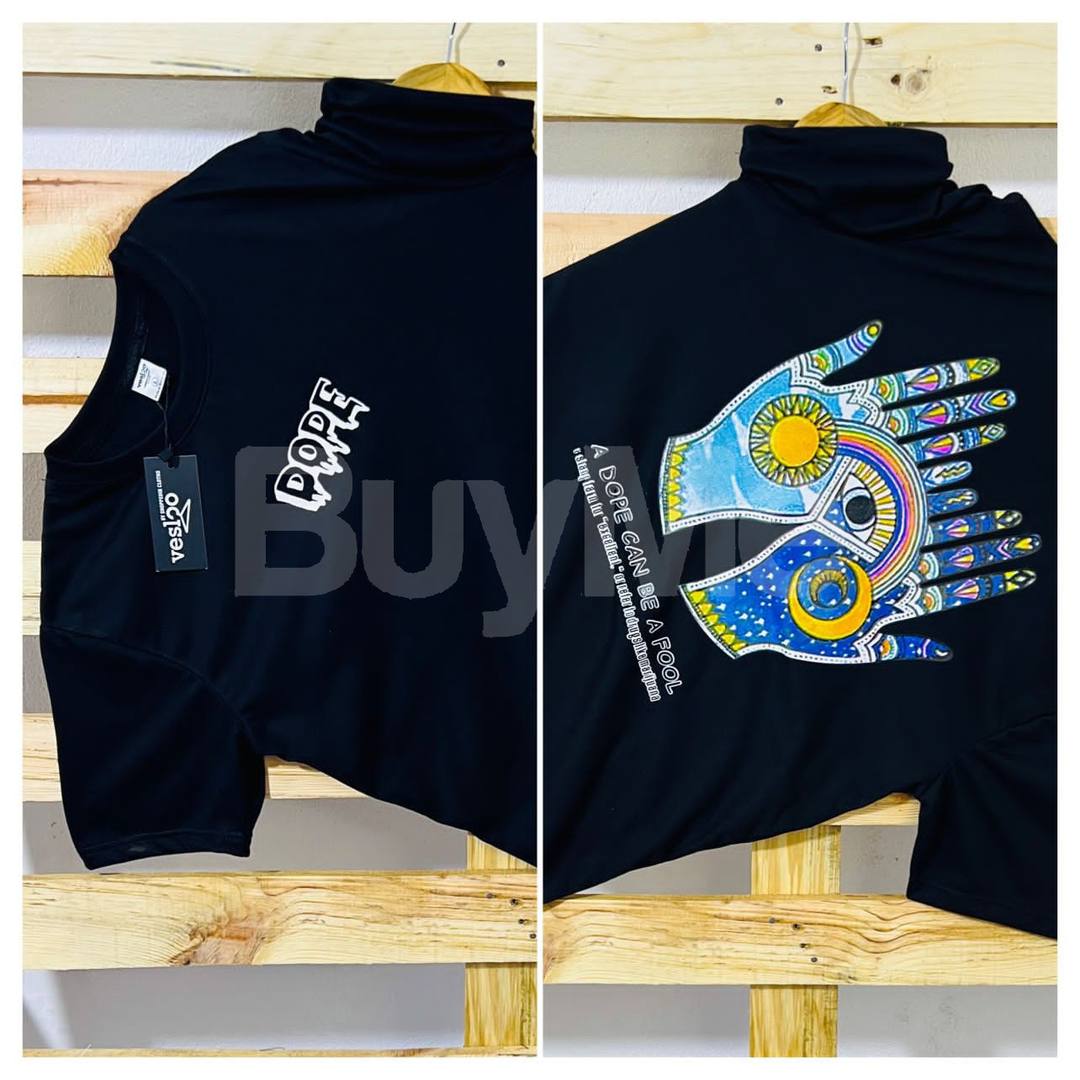 CREW NECK TSHIRT PREMIUM QUALITY - BLACK COLOUR