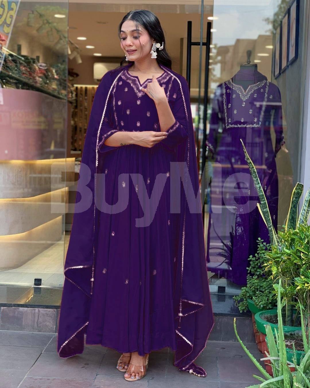 PURPLE SHALWAR KIT