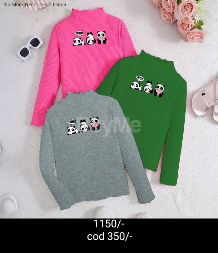 RIB MOCK NECK DESIGN
