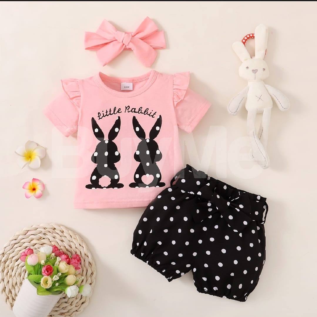 0-18 MONTHS TODDLER 3PCS INFANT BABY OUTFIT KIT