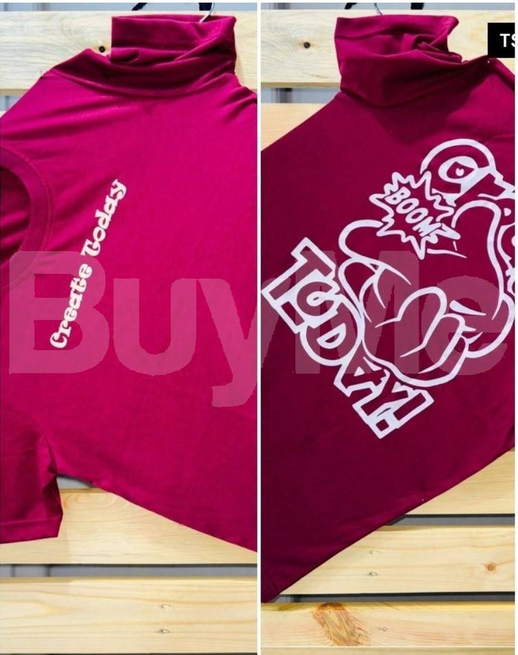 STUNNING MENS T SHIRT - BURGUNDY