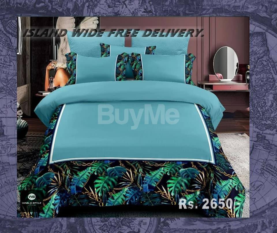 COB BEDSHEET SET BLUE COLOR DESIGN
