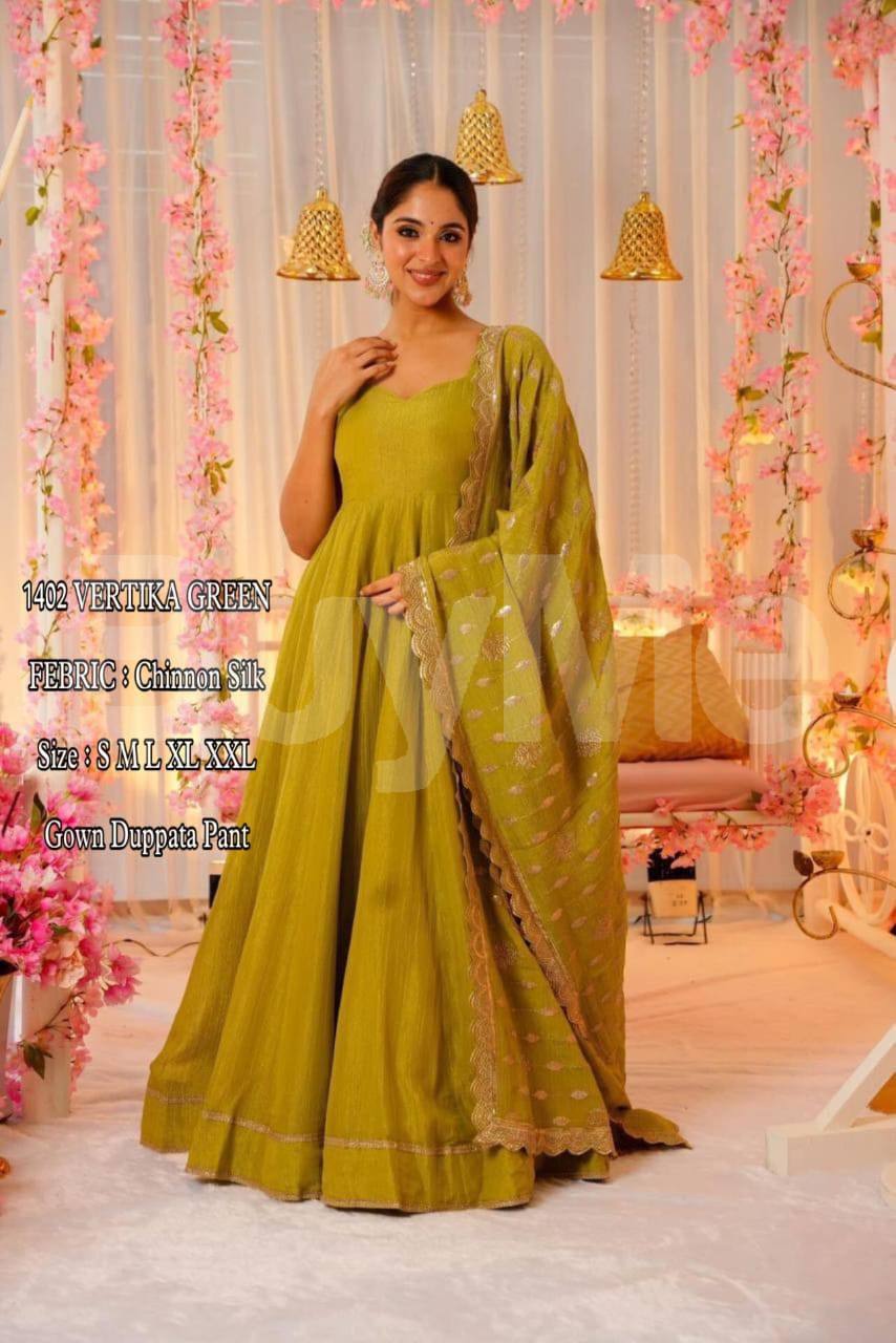 PRINTED ANARKALI SET