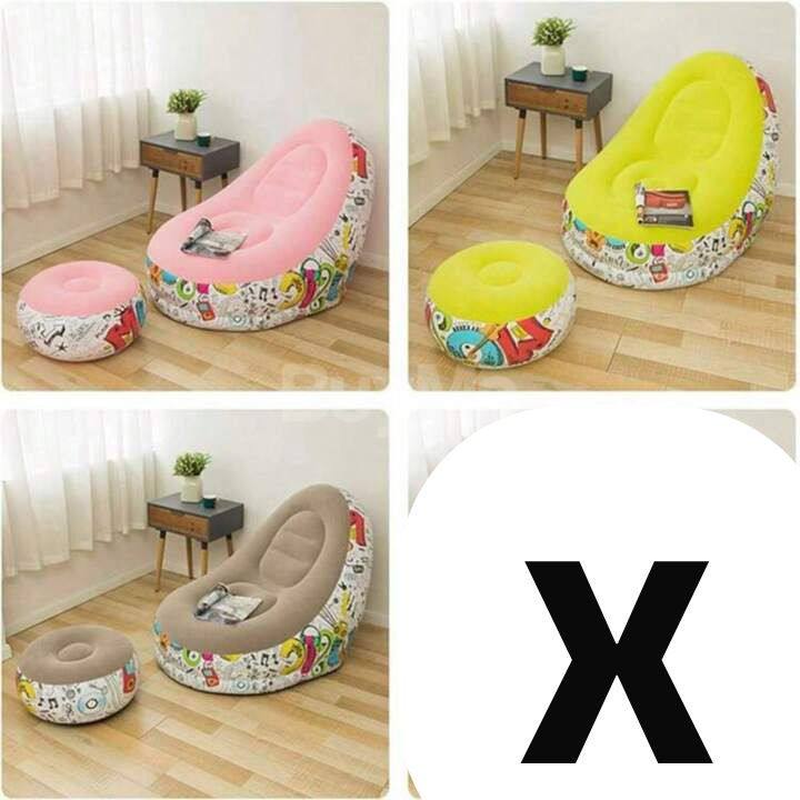 2IN1 PRINTED SOFA WITH PUMP