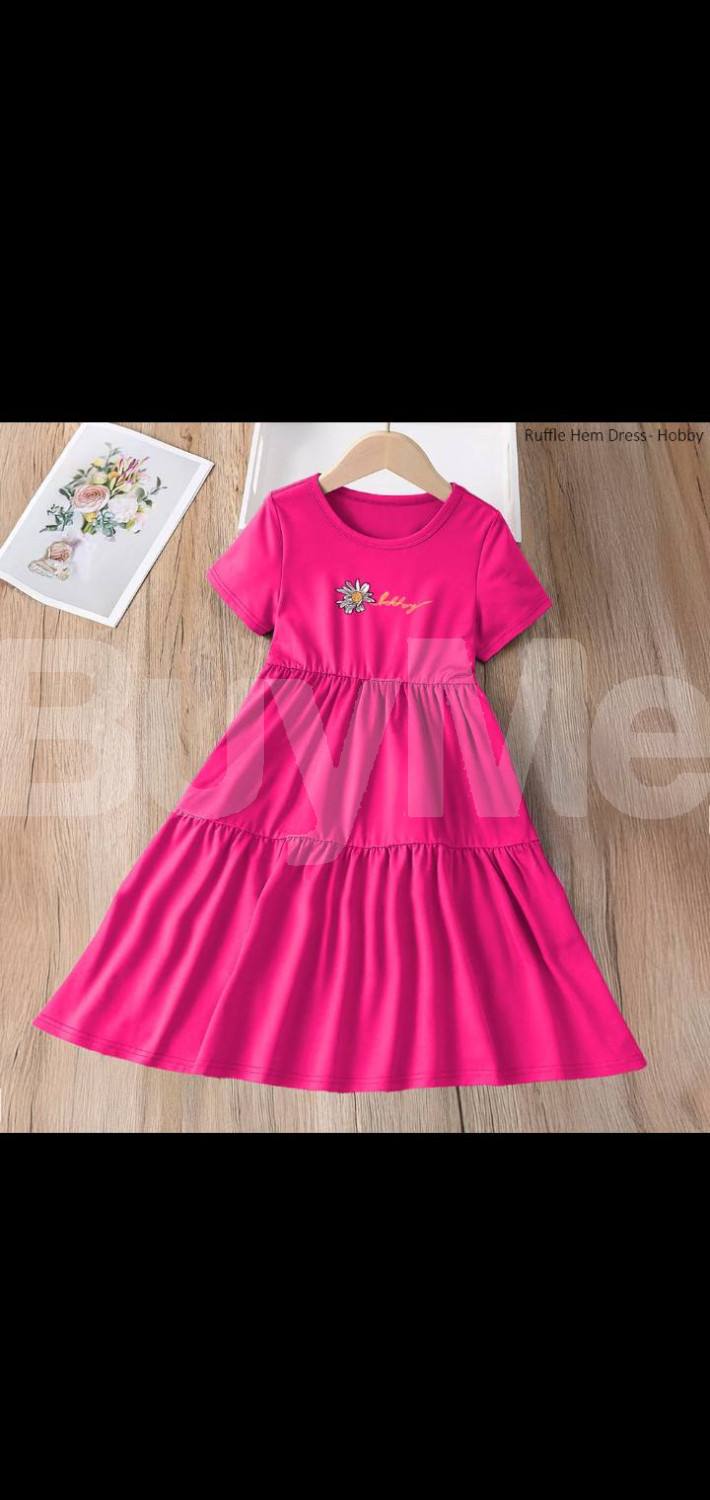 RAFFLE HEM DRESS