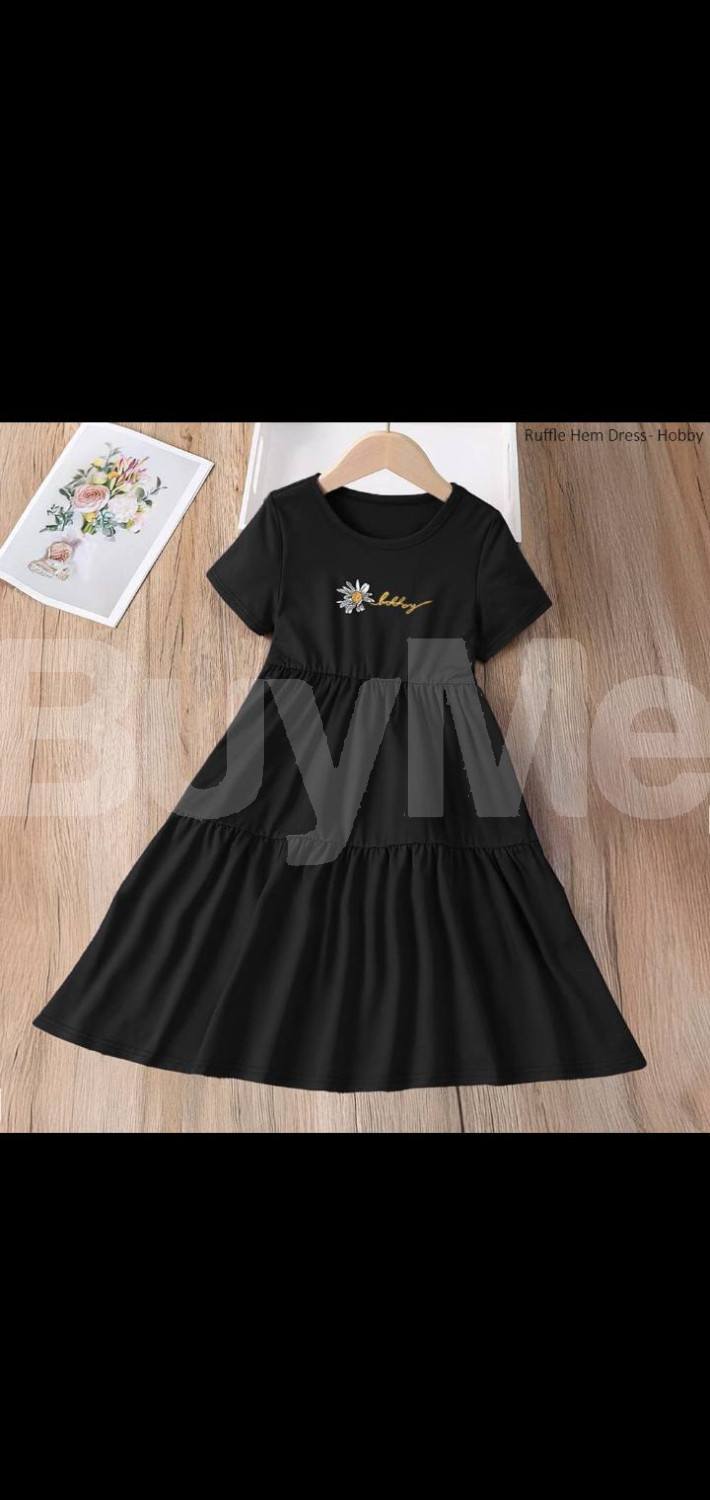 RAFFLE HEM DRESS