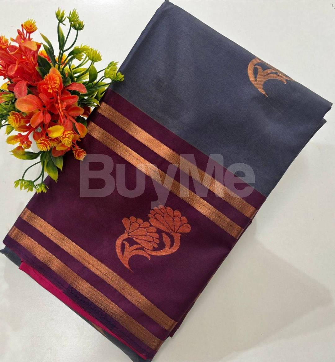 SOFT SILK BORDER LESS VAIRAOOSI AND PUTTA