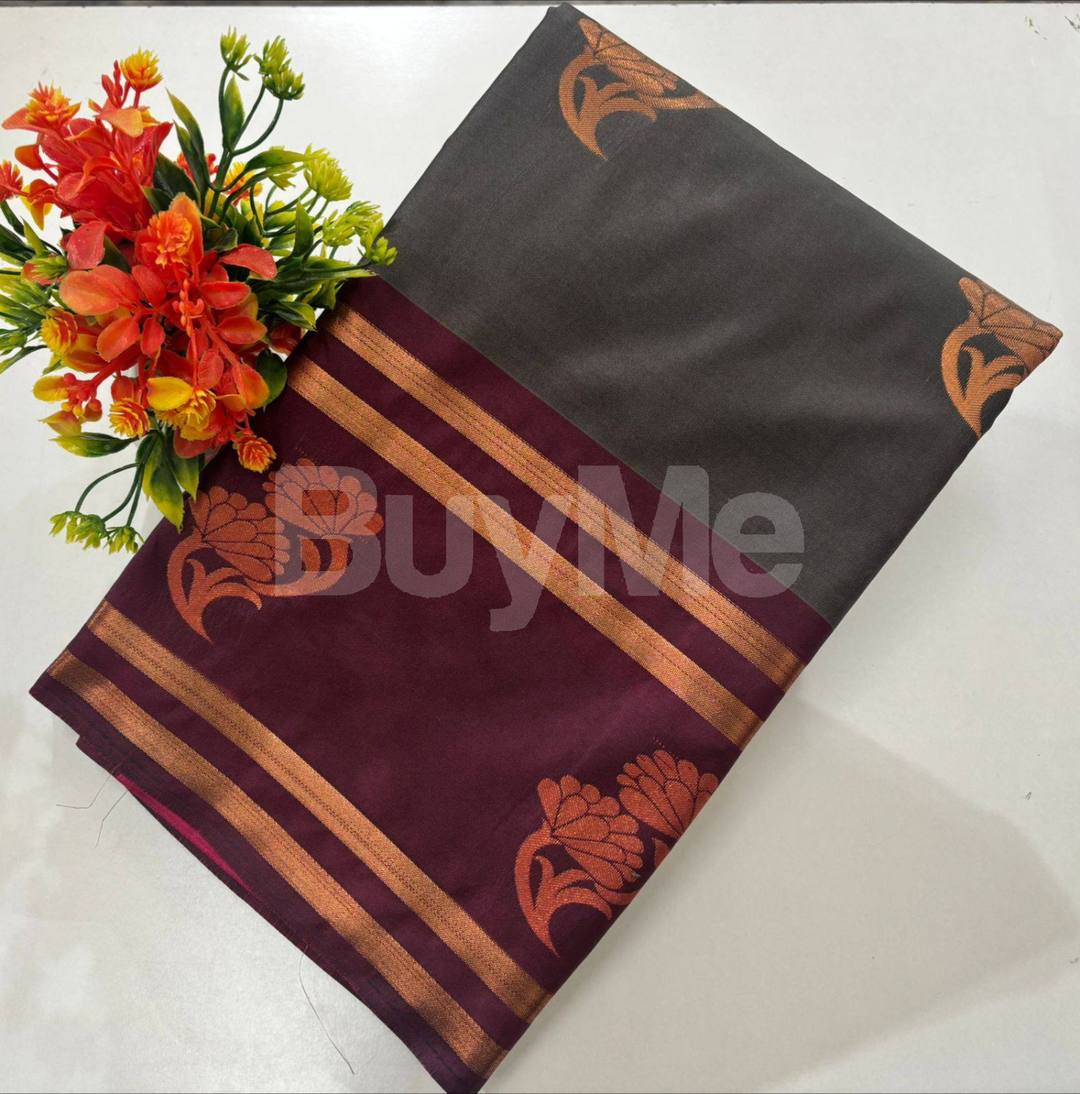 SOFT SILK BORDER LESS VAIRAOOSI AND PUTTA
