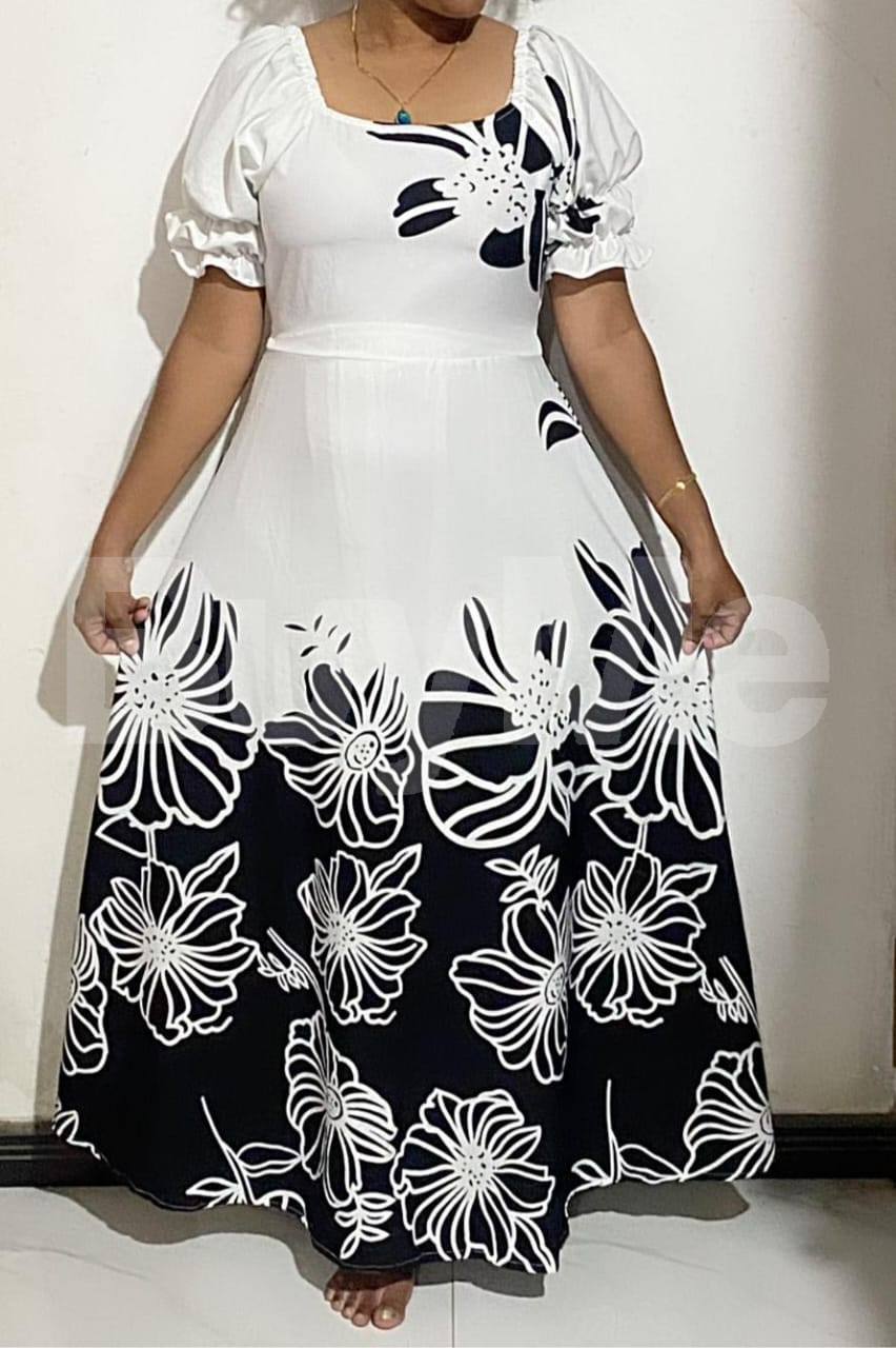 MAZA FROCK - BLACK & WHITE