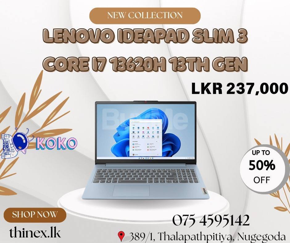LENOVO IDEAPAD SLIM 3 CORE I7 13620H 13TH GEN
