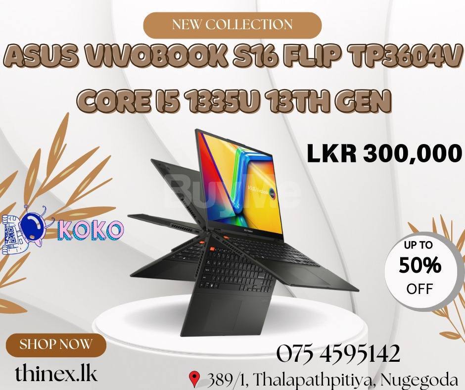 ASUS VIVOBOOK S16 FLIP TP3604V CORE I5 1335U 13TH GEN