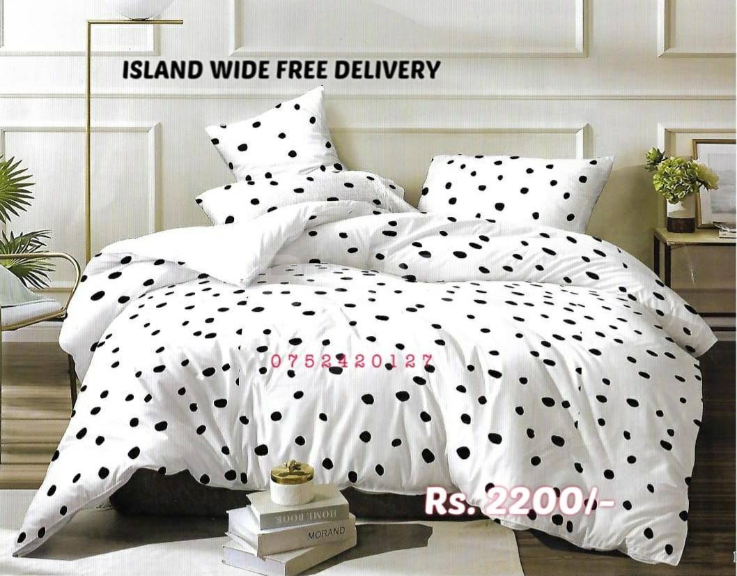 BLACK AND WHITE 5D BEDSHEET DESIGN