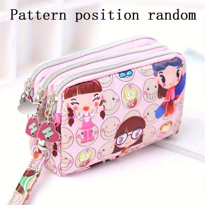 THICKENED THREE-LAYER LONG ZIPPER POCKET PURSE