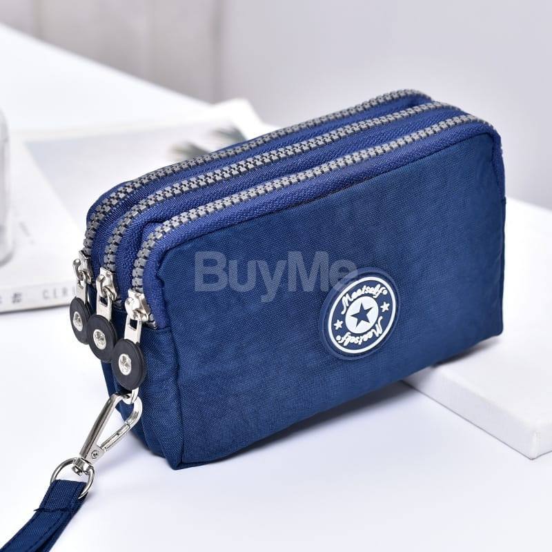 THICKENED THREE-LAYER LONG ZIPPER POCKET PURSE
