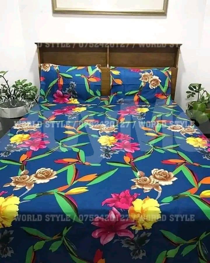 COTTON BEDSHEETS WITH PILLOW COVERS DESIGN COLLECTION