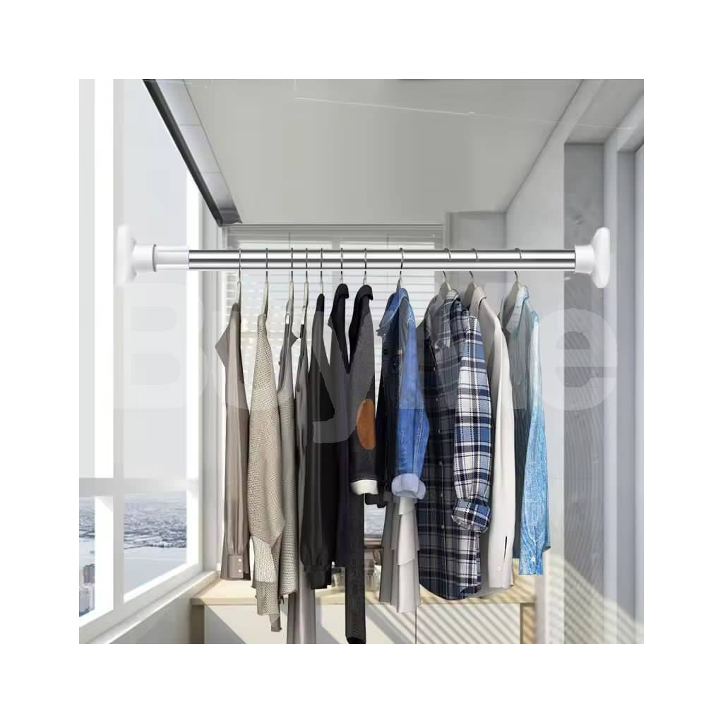 STAINLESS STEEL WALL MOUNTED HANGING ROD