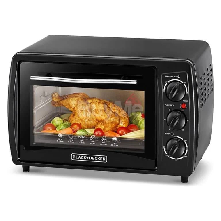 BLACK + DECKER 19L DOUBLE GLASS TOASTER OVEN