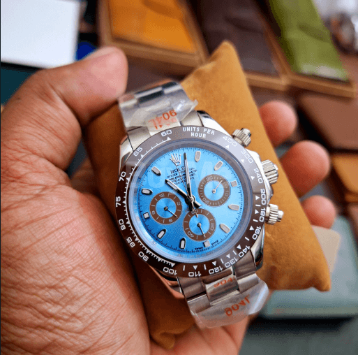 ROLEX DATE ADJUSTABLE ROYAL WATCH - LIGHT BLUE DIAL