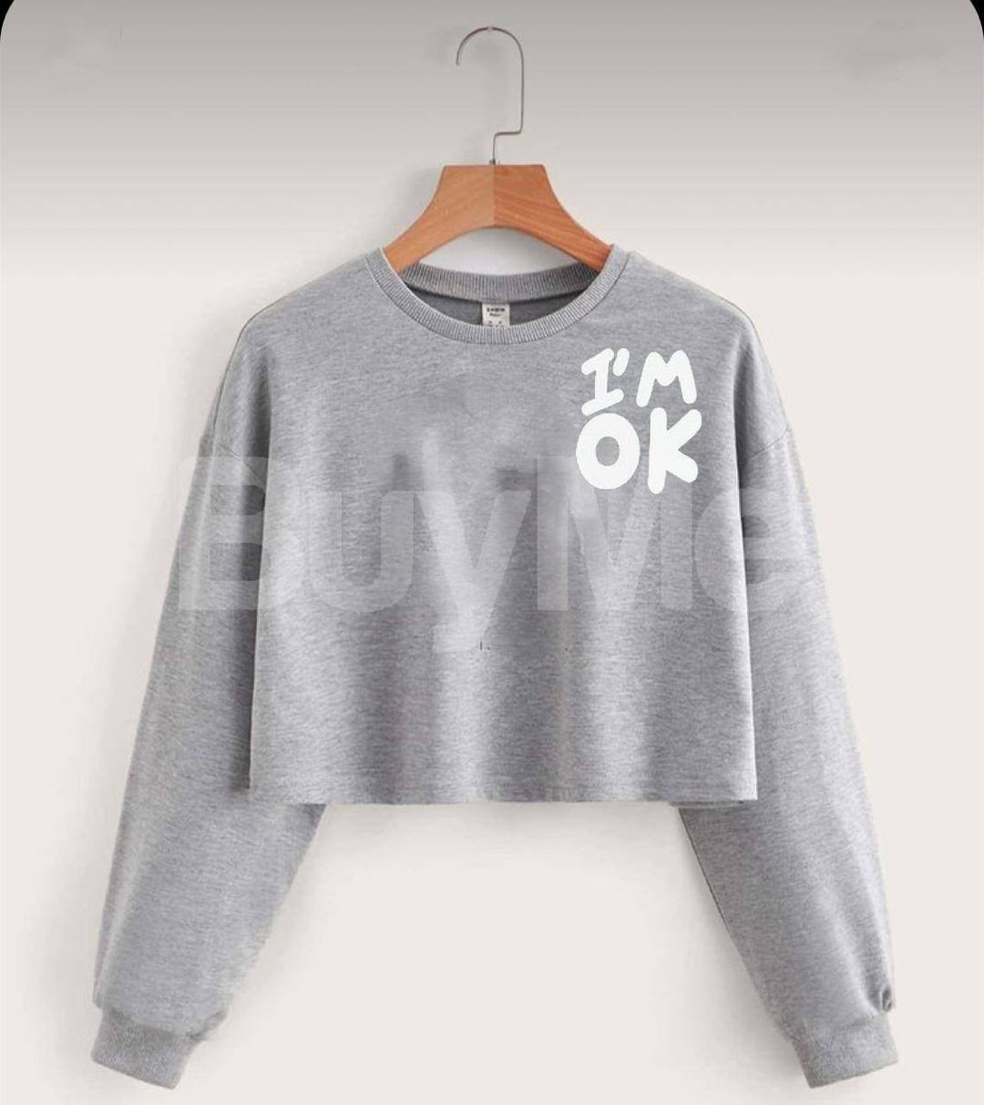 ELEGANT CROP TOP - GREY