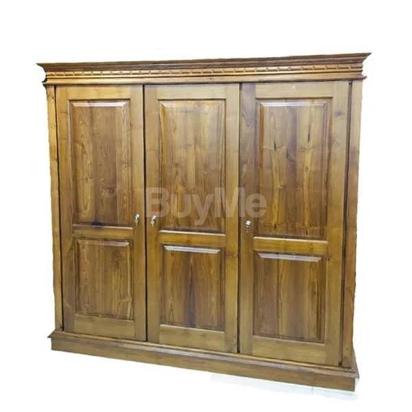 THREE DOOR BOX DESIGN ALMIRAH (TEAK)