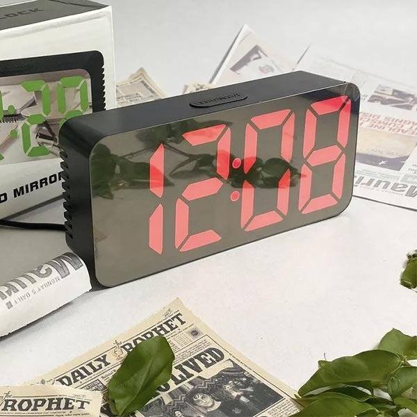 LED MIRROR ALARM CLOCK - DS-3698-MAX (P06671)